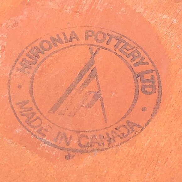 Huronia Pottery Vase Handmade Red Clay Artistic Vessel Brown Cream Glossy Glaze - Picture 6 of 10